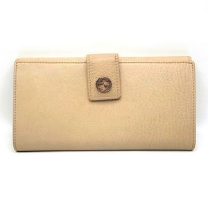 GUCCI LONG BEIGE WALLET